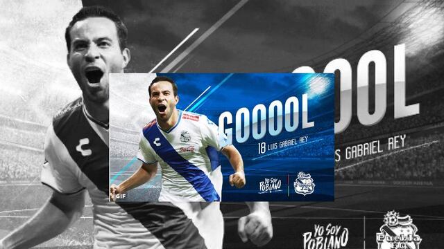 Puebla se adelanta 1-0 con un gol de Luis Gabriel Rey.