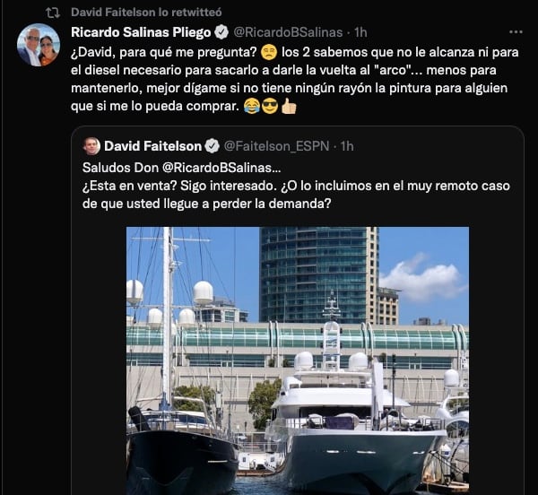 David Faitelson Ricardo Salinas Pliego