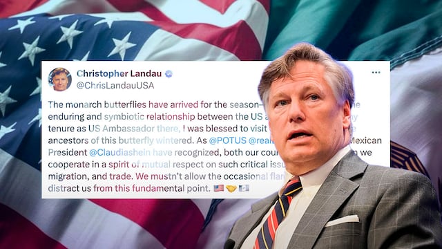 Christopher Landau pide no olvidar la relación México-EU ante el "drama político”