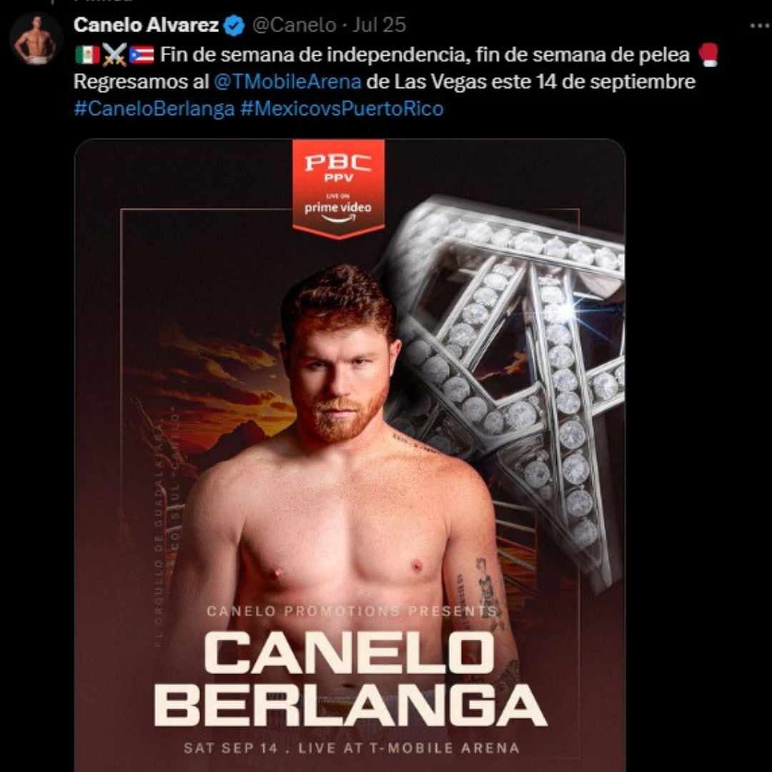Pelea de Canelo Álvarez vs Edgar Berlanga.