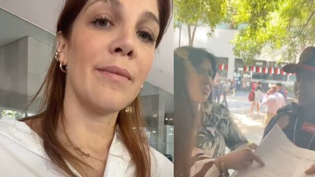 Natalia Alcocer transmite su arresto en vivo