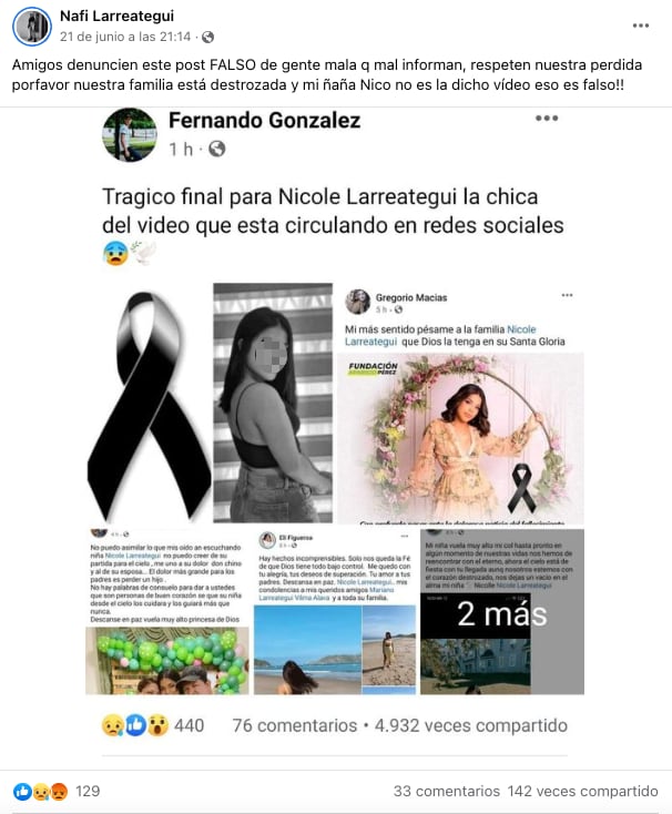 Desmienten muerte de "la niña araña"