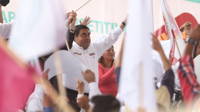 Luis Miguel Barbosa. Amplia ventaja.