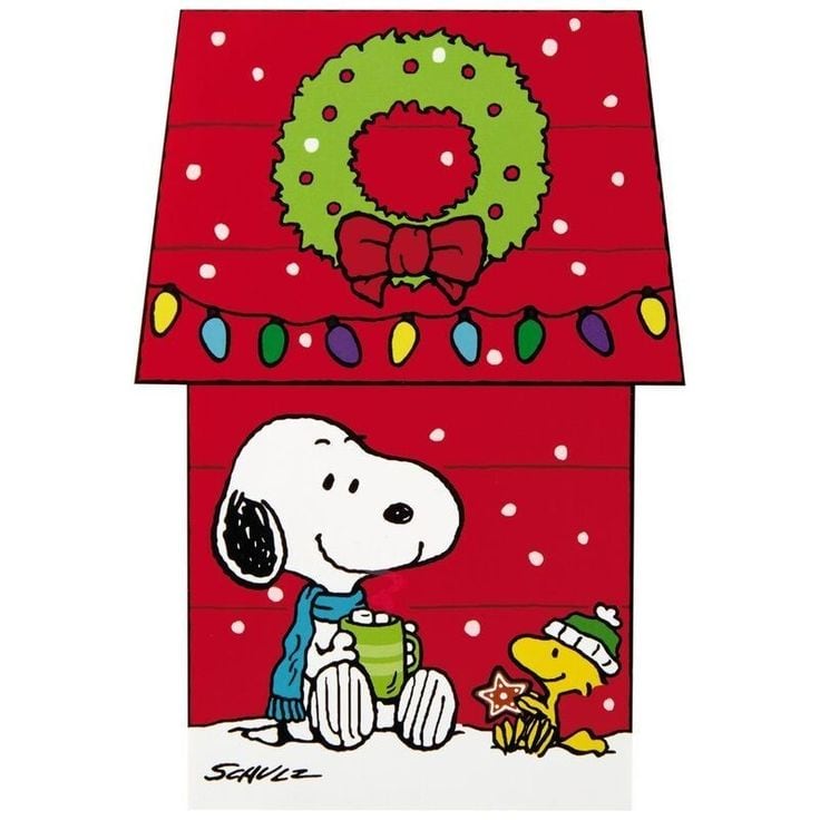 Tarjetas navideñas de Snoopy para regalar en Navidad