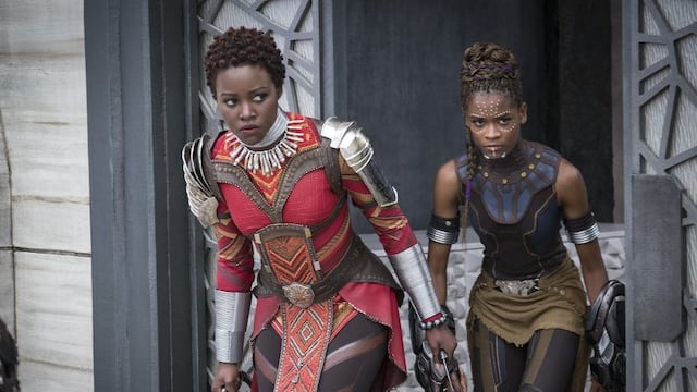 Nakia y Shuri en Pantera Negra