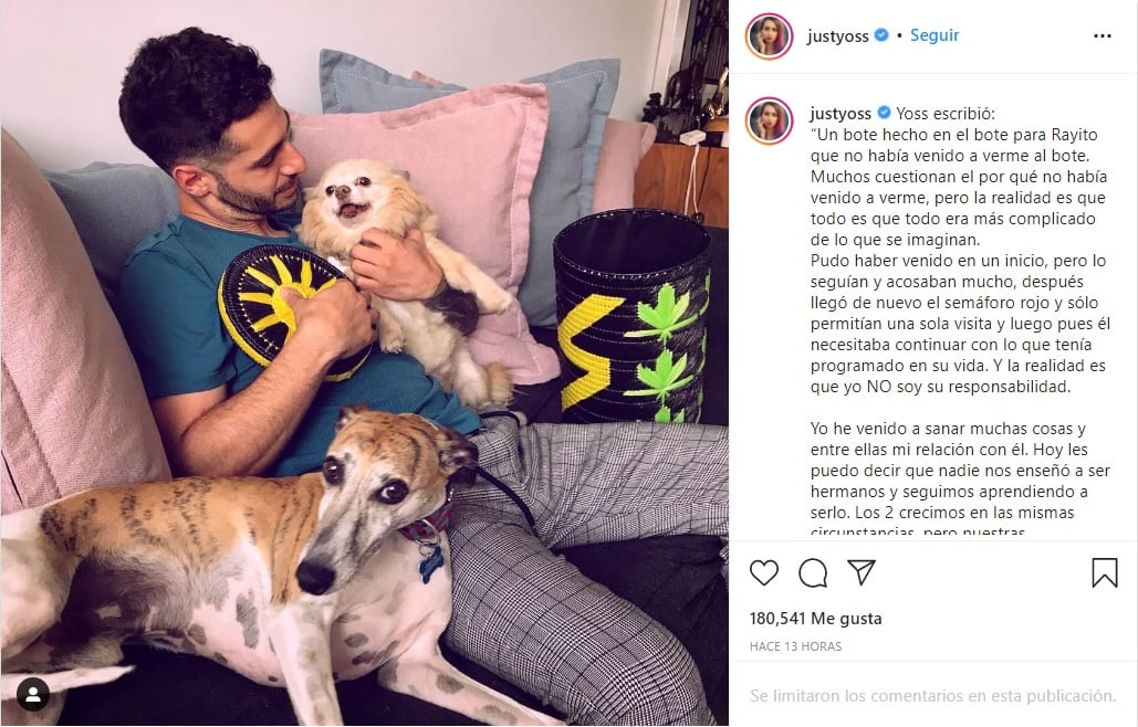 YosStop presume que su hermano Rayito la visitó en la cárcel