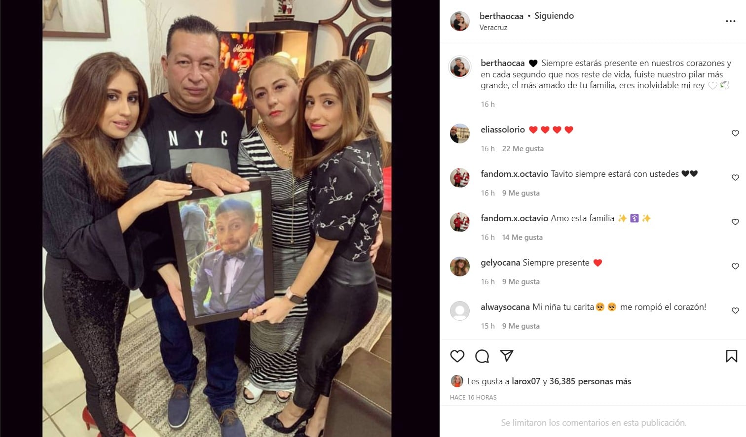 Familia de Octavio Ocaña