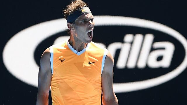 Nadal celebra su primer triunfo en Australia