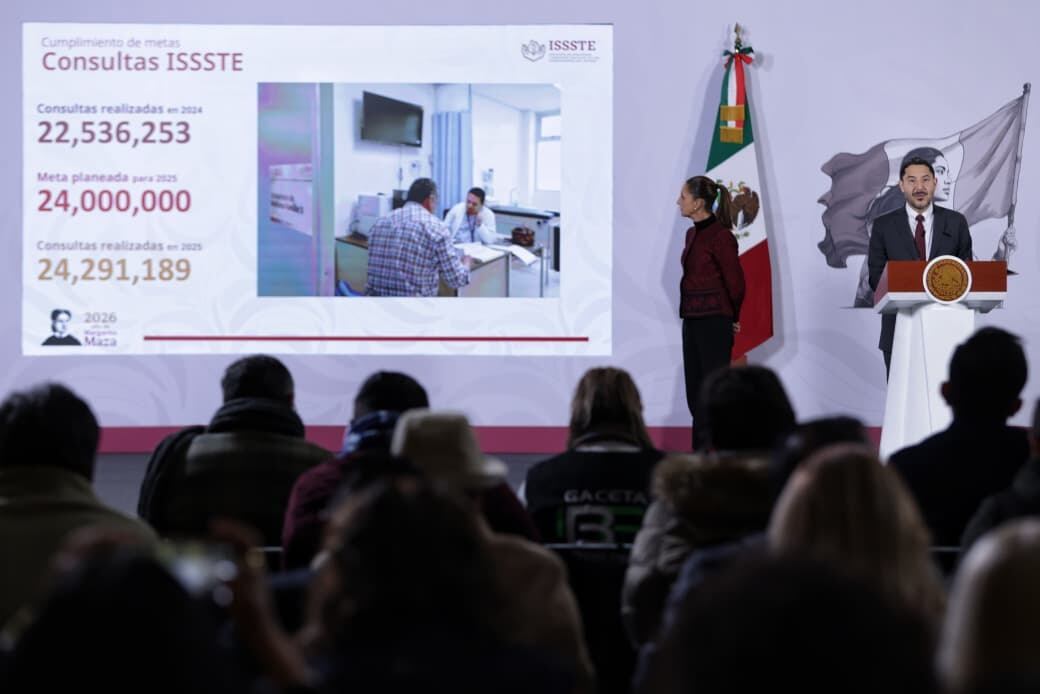 ISSSTE rebasa metas de atención médica en 2025.