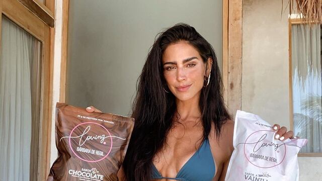 Bárbara de Regil con su proteína.