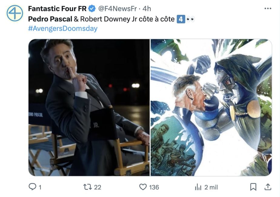 Pedro Pascal y Robert Downey Jr.