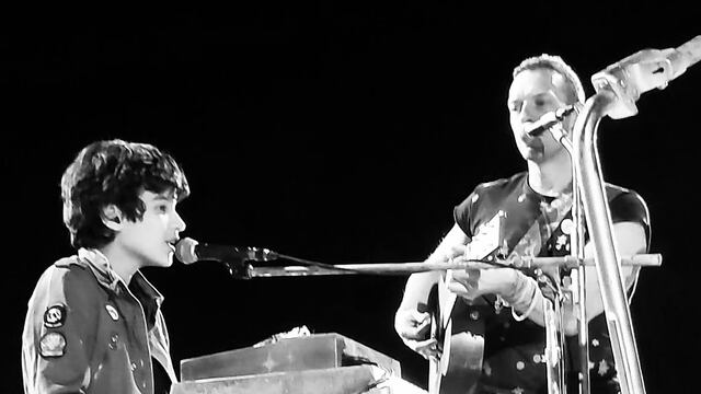 Huillo tocando con Coldplay