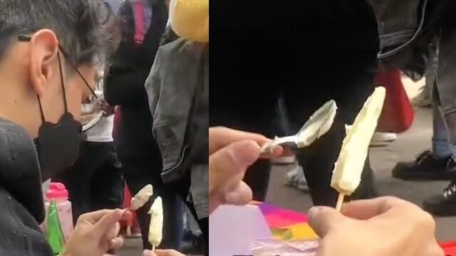 Estudiante vende elotes miniatura