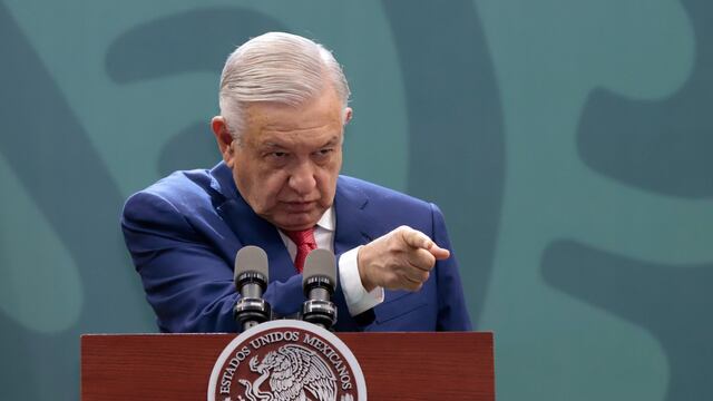 Andrés Manuel López Obrador durante la conferencia matutina desde el estado de Puebla