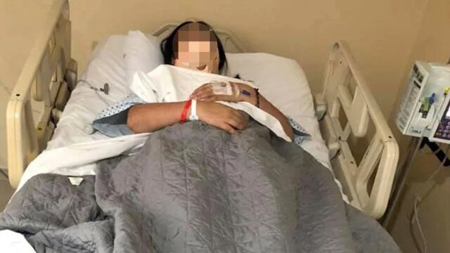 La joven está recuperándose en un hospital
