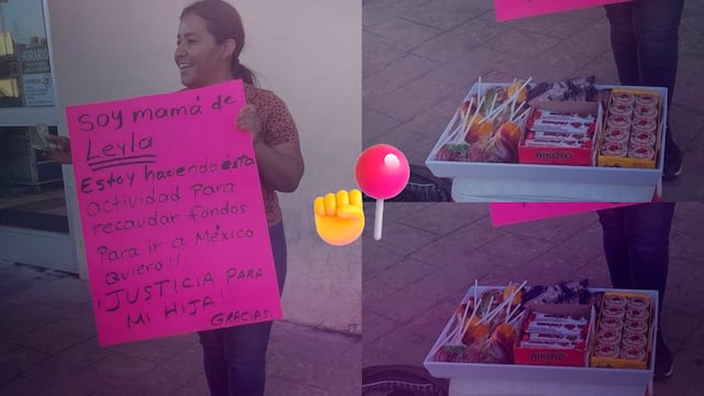 Madre de Leyla Montserrat vende dulces para viajar a CDMX y exigir justicia