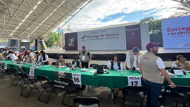 Ariadna Montiel entrega apoyos económicos a damnificados de Veracruz