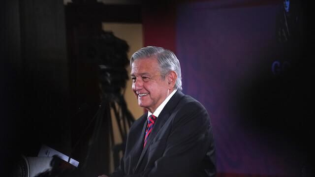 El presidente López Obrador en conferencia de prensa este 2 de agosto.