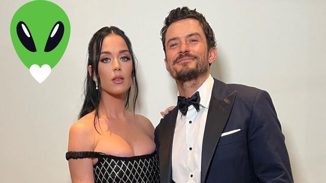 Katy Perry y Orlando Bloom se vuelven sensuales alienígenas.