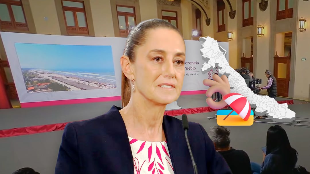 Sheinbaum presume turismo en Veracruz pese a derrame en el Golfo de México