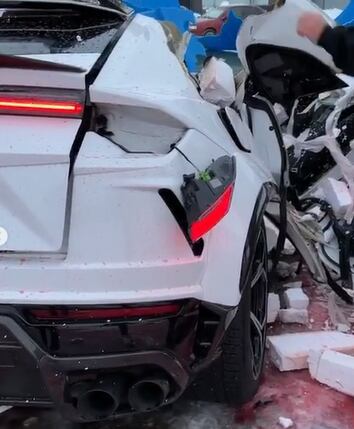 Mikhail Litvin destruyó un Lamborghini Urus.