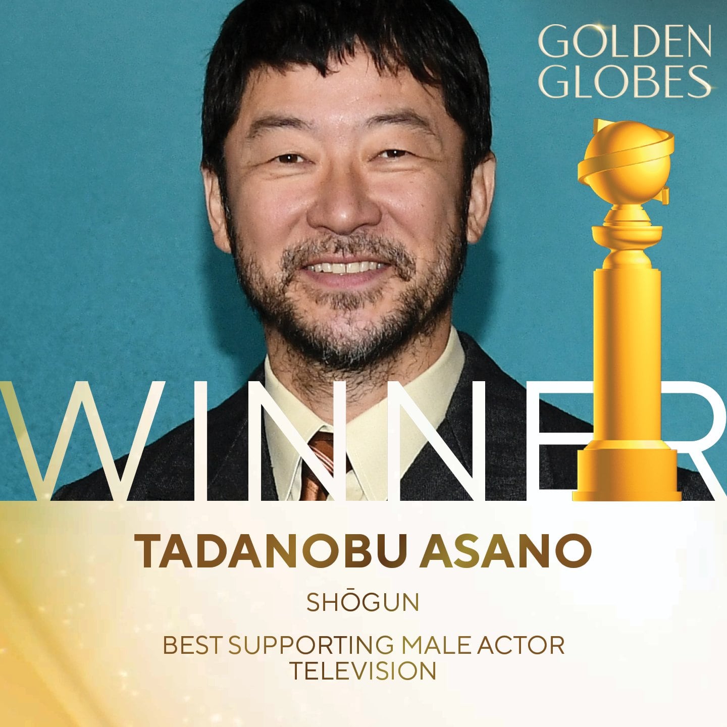 Tadanobu Asano, ganador Globos de Oro 2025