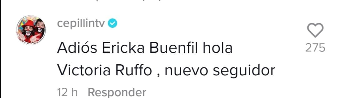 Cepillin cree que Victoria Ruffo le ganará a Erika Buenfil.