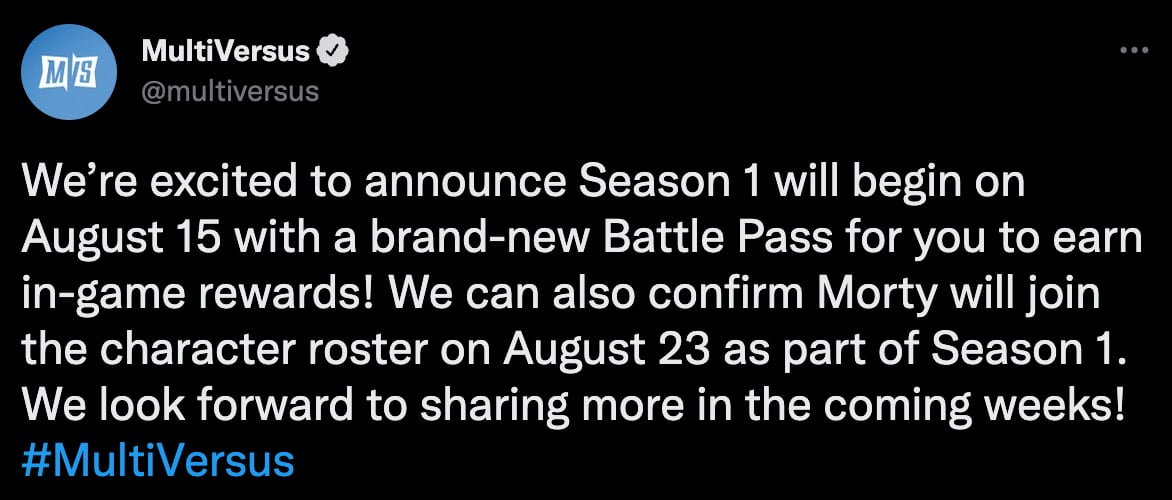 MultiVersus Temporada 1