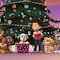 6 dibujos de Paw Patrol con un árbol de Navidad para colorear