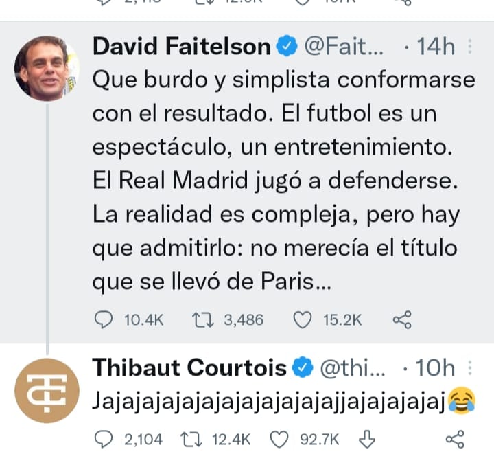 Courtois, se burló de David Faitelson