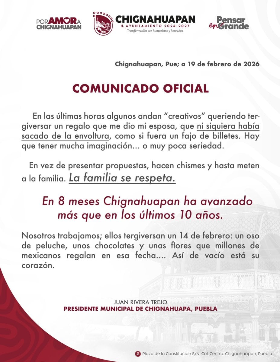 El video que desató polémica en Chignahuapan y que el alcalde terminó borrando