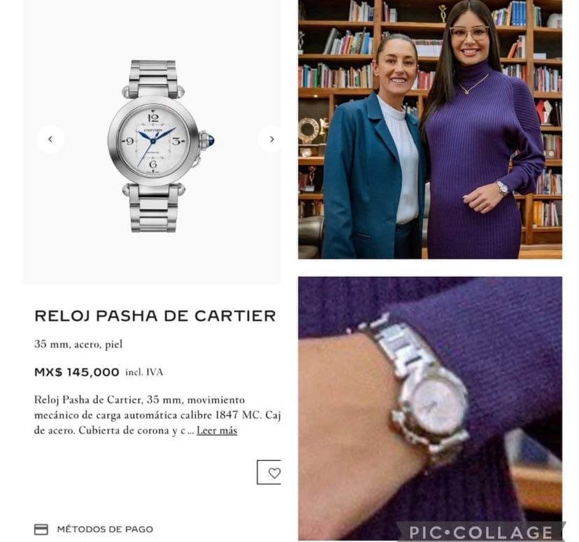 Geraldine Ponce con lujosos accesorios
