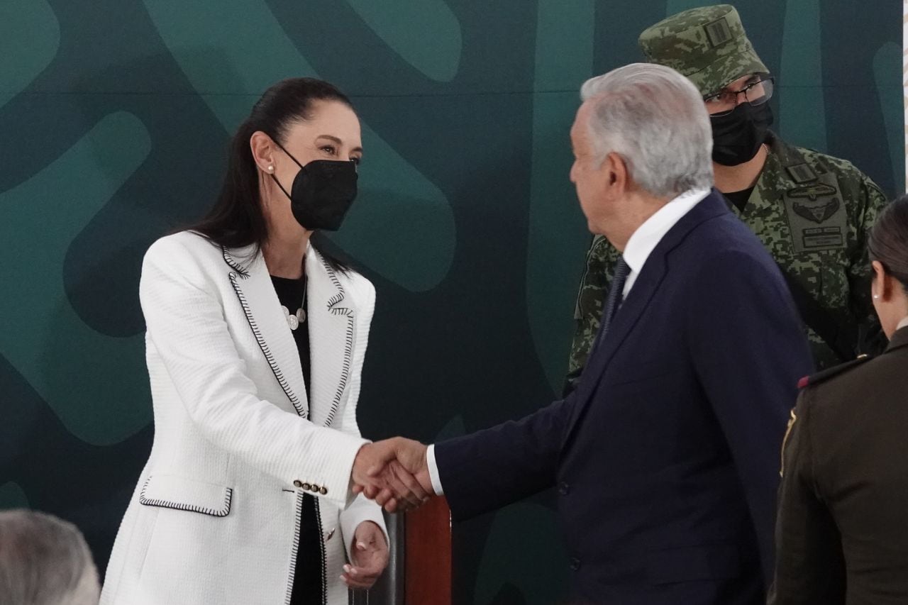 AMLO y Claudia Sheinbaum, quien aspira a la sucesión presidencial en 2024