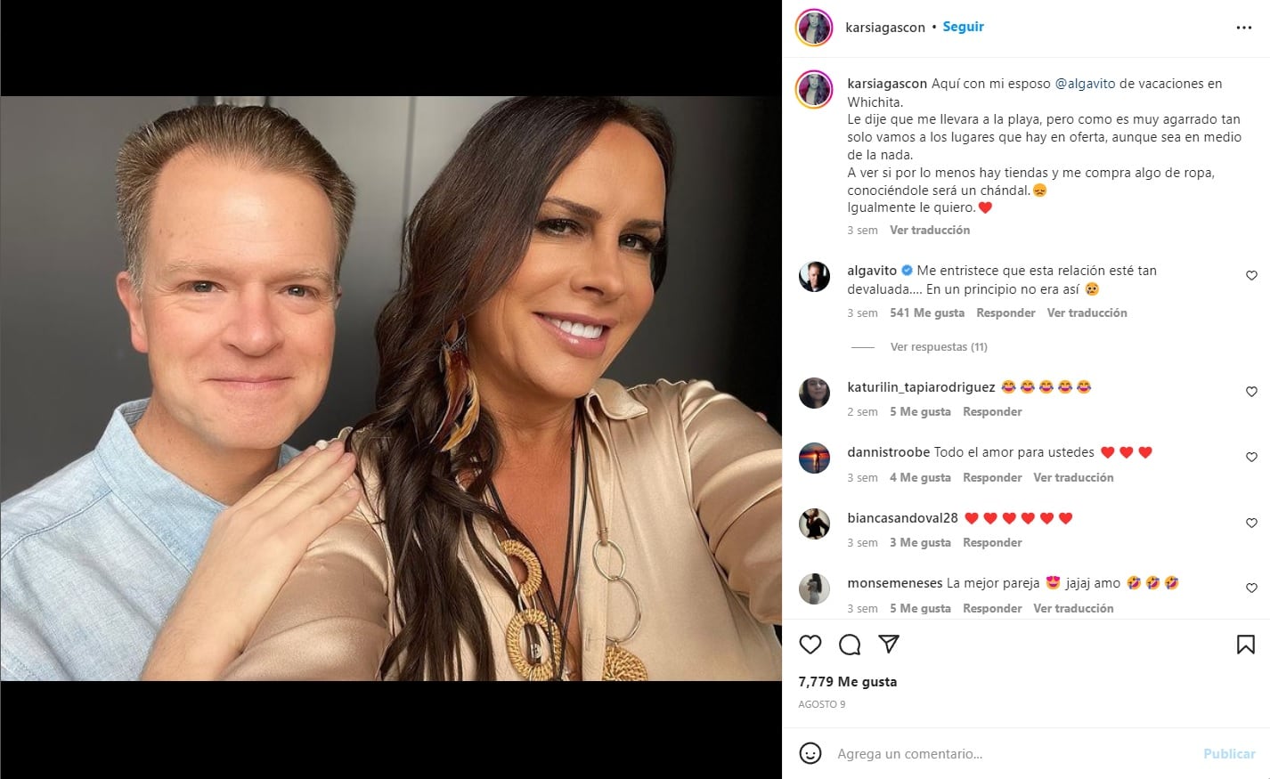 Karla Sofía Gascón y Arturo López Gavito