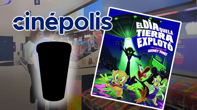Vaso de Looney Tunes en Cinépolis