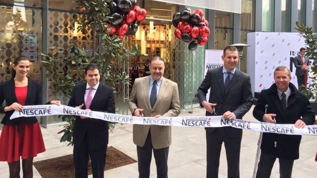 Es la primera cafetería de Nescafé en el continente americano.
