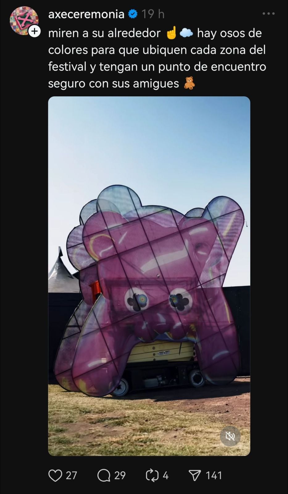 Mapa Axe Ceremonia 2025 en Parque Bicentenario