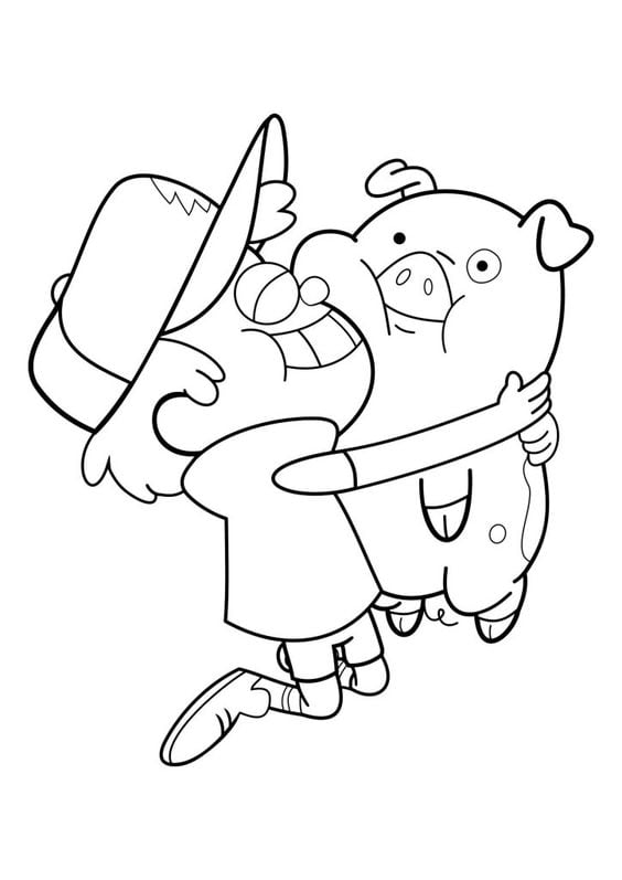 Dibujos de Gravity Falls para colorear