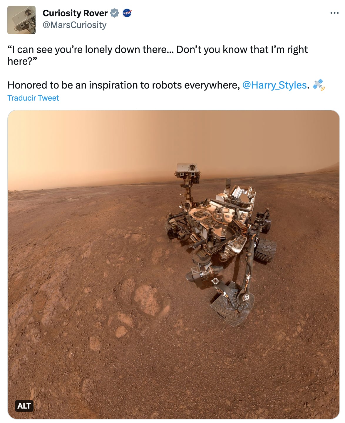 Curiosity responde a Satellite de Harry Styles