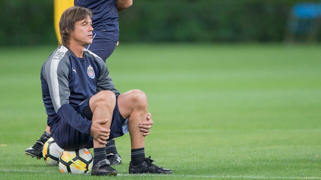 Almeyda en un entrenamiento.