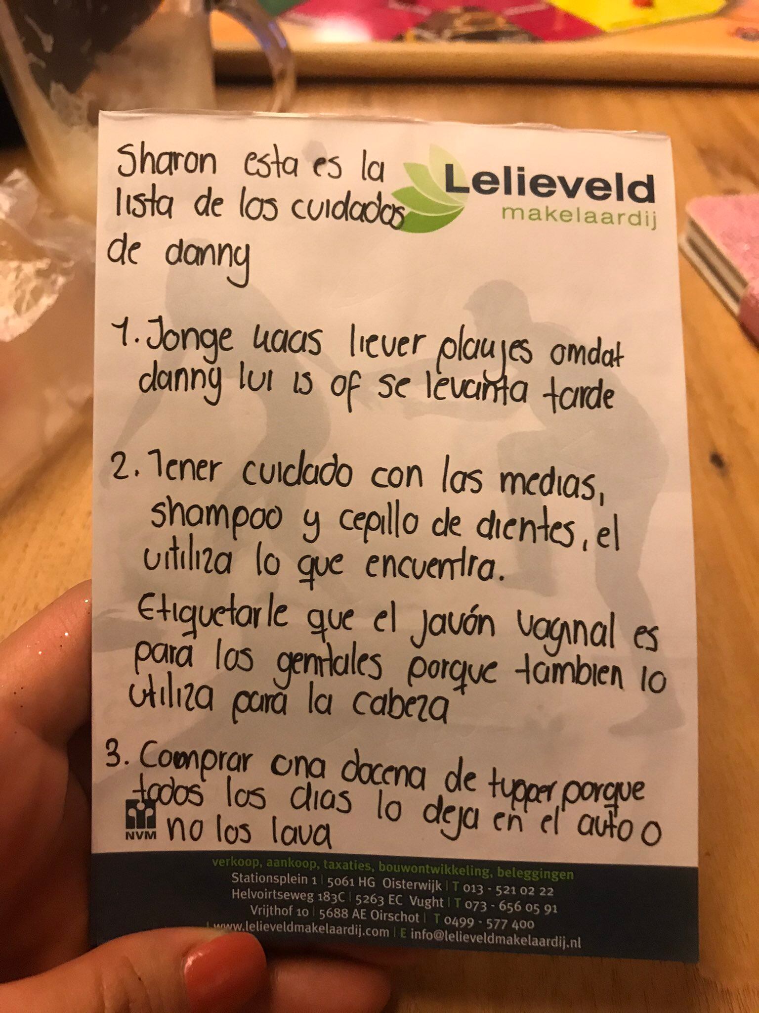 Lista de Cuidados