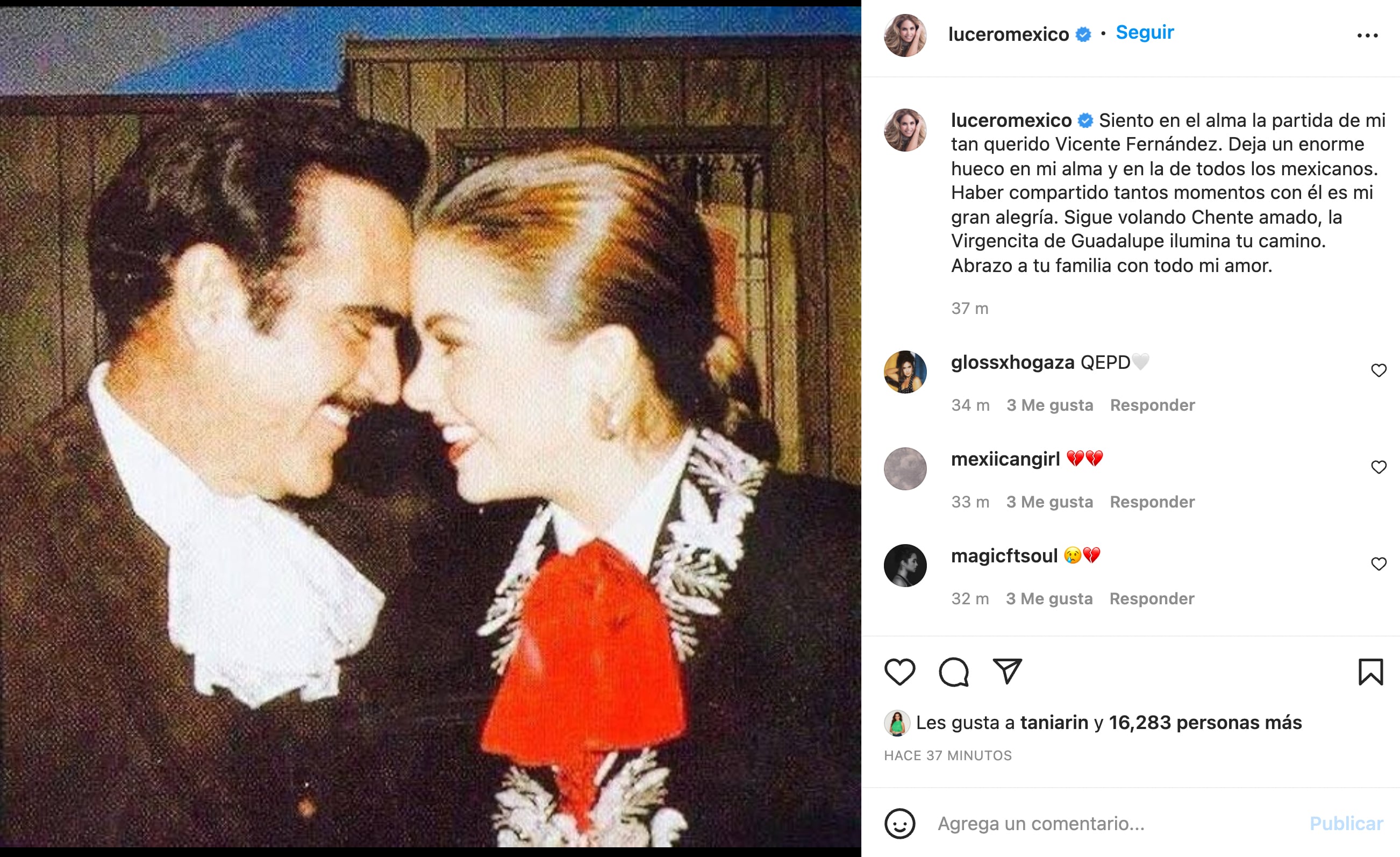 Lucero y Vicente Fernández