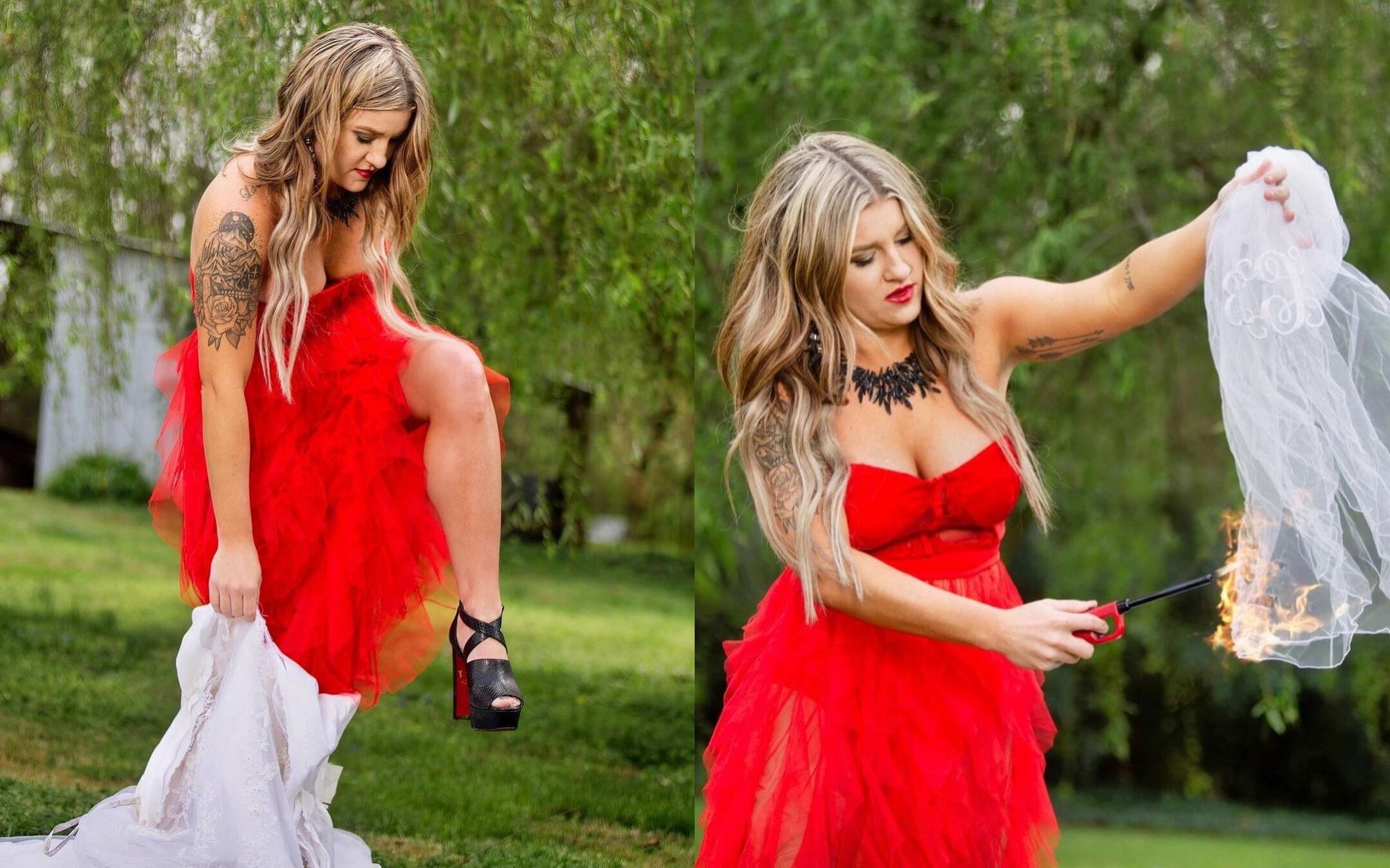 Celebra su divorcio con sesión de fotos