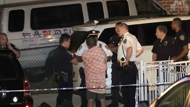 Policías en el lugar de los hechos