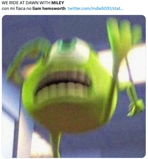 Memes destrozan a Liam Hemsworth por supuestamente demandar a Miley Cyrus