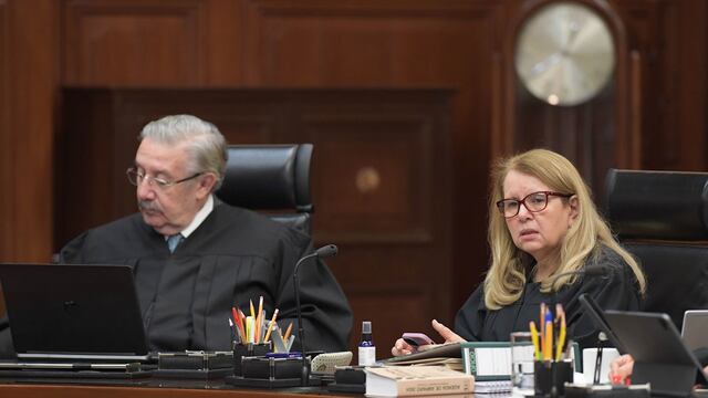 Loretta Ortiz Ahlf durante sesión de la SCJN