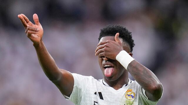 Vinicius Jr. en el Real Madrid vs Rayo Vallecano.