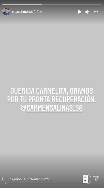 Nicandro Díaz envía mensaje a Carmen Salinas