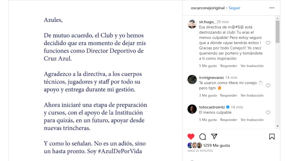 Instagram Conejo Pérez