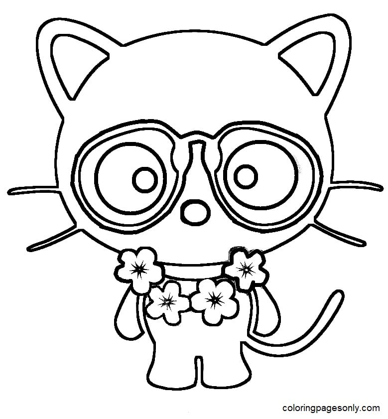 Dibujo cumpleaños de Chococat